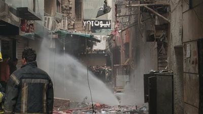 محافظ القاهرة يشكل لجنة هندسية لبيان مدى تأثر عقار درب البرابرة بحريق معرض النجف