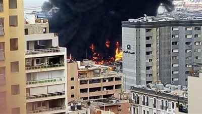 الصليب الأحمر اللبناني يكشف أسباب حريق مرفأ بيروت