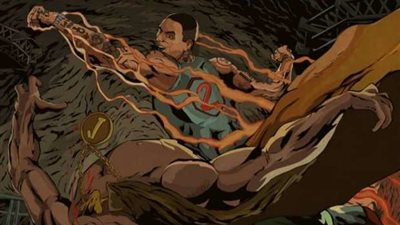 هل تعمَّد الفيشاوي رسم محمد رمضان في بوستر أغنية “نمبر 2” ؟.. المصمم يجيب