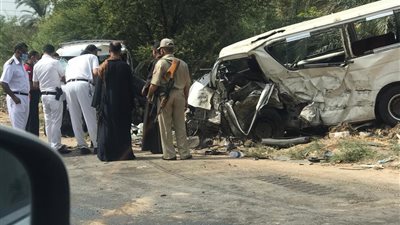 إصابة 6 أشخاص في حادث انقلاب سيارة على طريق طنطا- المحلة