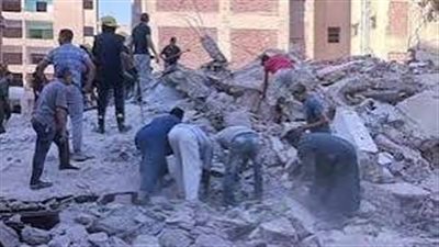 تصدع عقار بالمنصورة وإخلائه من السكان بسبب التنقيب عن الآثار 