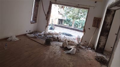 رئيس حي المعادي: إيقاف أعمال تشطيبات دون تصريح لأحد العقارات المخالفة| صور