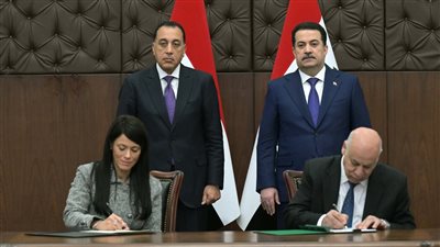 رئيسا وزراء مصر والعراق يشهدان التوقيع على عدد من وثائق التعاون ومحضر اجتماعات اللجنة العليا المصرية العراقية 