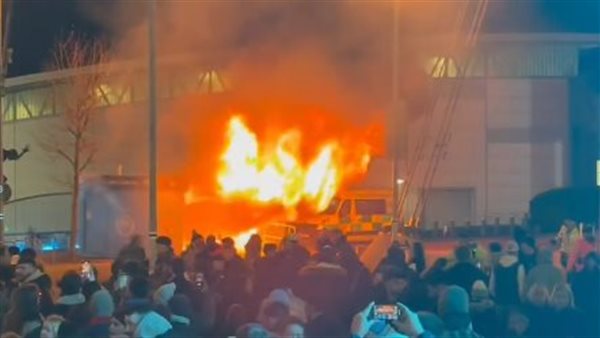 حريق في ملعب الاتحاد