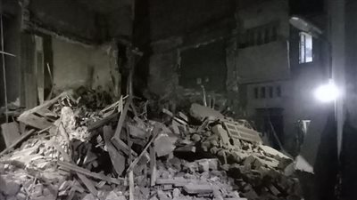 إصابة شخصين في انهيار عقار سكني بمنطقة الساحل بالقاهرة