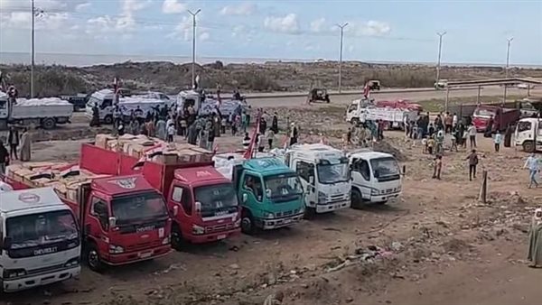 دخول مساعدات لغزة