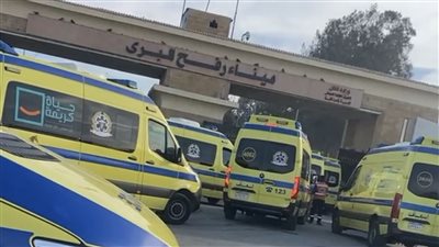 نقل 39 مصابا ومريضا فلسطينيا للعلاج في المستشفيات المصرية بعد عبورهم من معبر رفح 