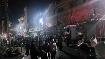 السيطرة على حريق داخل محل تجاري بالفيوم دون إصابات