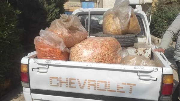 ضبط كميات شيبسي مجهولة