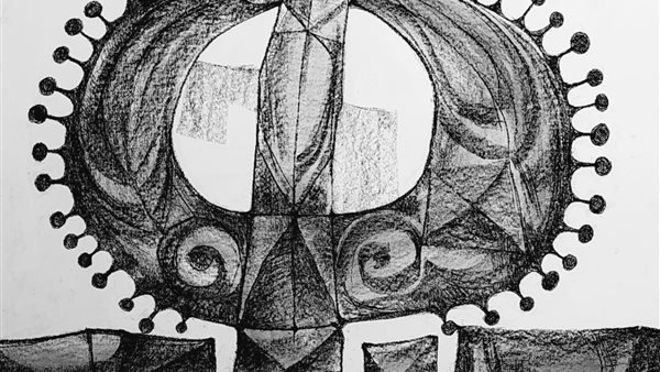 إحدى لوحات المعرض