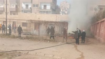 السيطرة على حريق داخل ستاد التربية والتعليم ببني سويف | بث مباشر