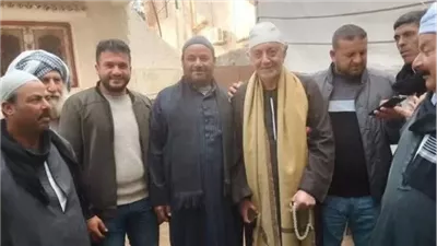 بالجلابية البلدي.. عبد العزيز مخيون يدفع دية شاب دهسه نجله بسيارته خطًأ في البحيرة | بث مباشر