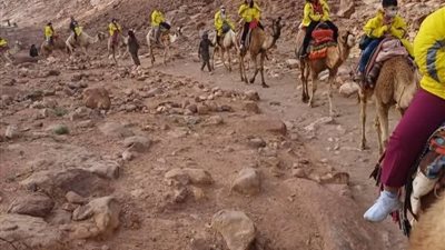 رغم الصقيع.. 520 سائحا وزائرا في زيارة للمقدسات الدينية بسانت كاترين