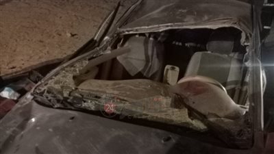 مصرع أب وإصابة نجله في انقلاب ملاكي بالفيوم
