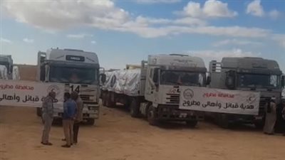 دعمًا للأشقاء بغزة.. انطلاق قافلتي مساعدات إغاثية من مطروح والوادي الجديد للشعب الفلسطيني | بث مباشر 