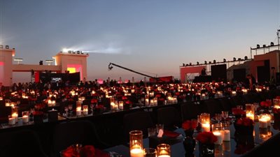 انطلاق حفل النادي الأهلي في معبد حتشبسوت