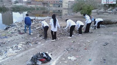 حملة نظافة مكبرة للمجاري المائية بسنرو وبحر يوسف بالفيوم 