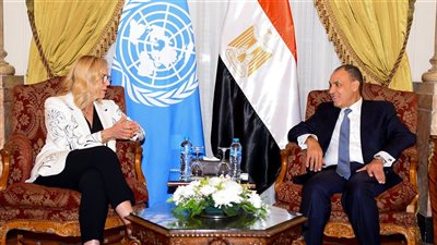 وزير الخارجية يبحث مع منسقة أممية جهود إعادة الإعمار في قطاع غزة