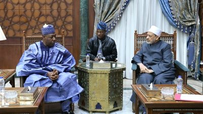 حاكم ولاية بورنو يشيد بدور الإمام الأكبر في ترسيخ قيم التعايش بين الشعوب