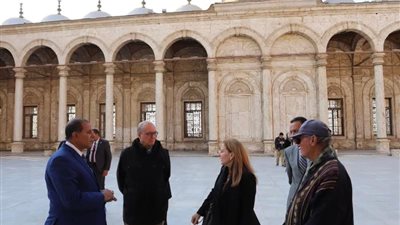 وزير التعليم العالي الإيطالي يزور قلعة صلاح الدين بالقاهرة