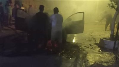 عمره 5 سنوات.. التحفظ على صغير أشعل النار في سيارتين خلال لعبه بصواريخ رمضان بالغربية
