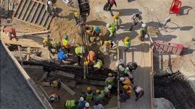 مصدر بالصحة: إصابة عامل بكسور في سقوط سقالة بموقع حفر الخط الرابع للمترو بالمنيل