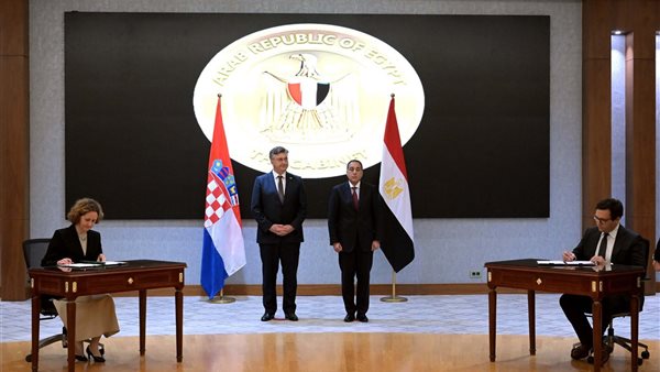 رئيسا وزراء مصر وكرواتيا