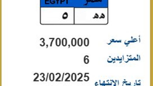  لوحة مرور مميزة