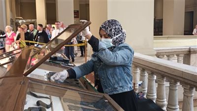 لتحسين تجربة الزائر.. إعادة العرض المتحفي لمجموعة من القطع الأثرية بالمتحف المصري بالتحرير| صور 