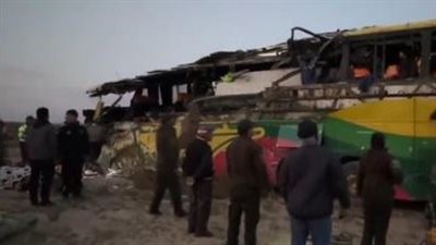 مصرع 33 شخصًا إثر تصادم حافلتين في بوليفيا