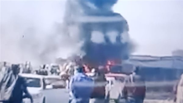 حريق السيارة 