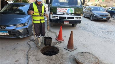 محافظة القاهرة تشن حملات لتطهير البيارات بمدينة نصر| صور