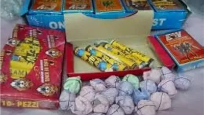 ضبط 1140 قطعة ألعاب نارية داخل محل في كفر الشيخ