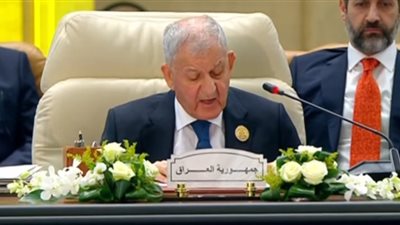 رئيس العراق: نرفض إيجاد أي مكان بديل للفلسطينيين خارج أراضيهم.. وندعم بقوة خطة القمة لإعادة إعمار غزة