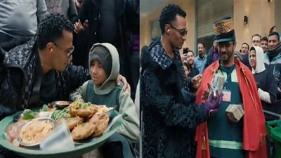 محمد رمضان يهدي عامل نظافة 100 ألف جنيه وطفلًا 50 ألف في برنامجه مدفع رمضان