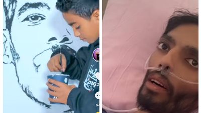 هروحله بيها أول ما يخرج من المستشفى.. أول تعليق من الطفل صاحب لوحة شيكا: اجمد يا بطل كلنا بندعيلك