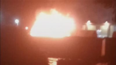 اندلاع حريق في مخزن بشارع المحطة بمطروح