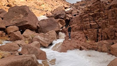 بسبب سيول أمس.. إقبال متوسط من السائحين لزيارة سانت كاترين 