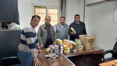 ضبط 1130 قطعة ألعاب نارية خلال حملات ببني سويف