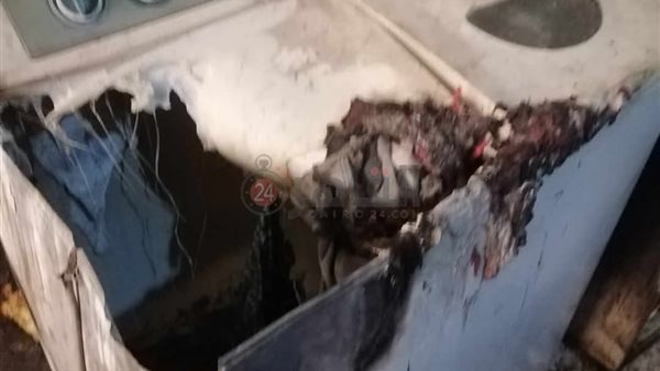 جانب من الحريق