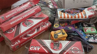 ضبط 2709 قطع ألعاب نارية ومفرقعات بكفر الشيخ