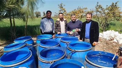 ضبط 2.1 طن ألبان مضاف عليها مادة مسرطنة في البحيرة