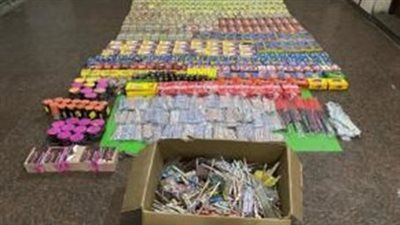 قبل العيد.. ضبط شخصين بحوزتهما 137 ألف قطعة ألعاب نارية بالإسكندرية