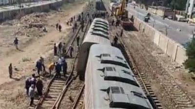 إزالة جميع عربات حادث قطار الإسكندرية.. وعودة الحركة بطنطا لطبيعتها الـ8 صباحا 