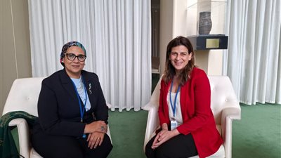 رئيسة القومي للمرأة تناقش سبل مكافحة الإتجار بالبشر مع مفوضة المساواة بين الجنسين بقبرص