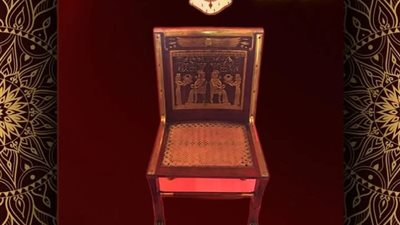 متحف ركن فاروق يعرض كرسيا من الخشب لـ ابنة الملك أمنحتب الثالث 