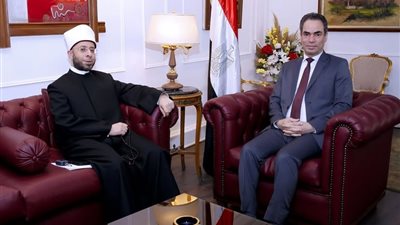 وزير الأوقاف يزور ماسبيرو لتدشين كرسي الإمام الليث بن سعد 