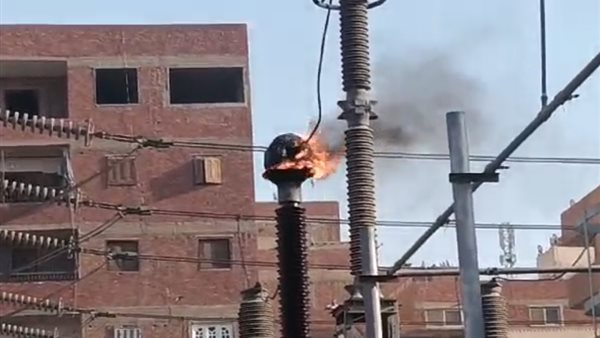 حريق في أحد أبراج