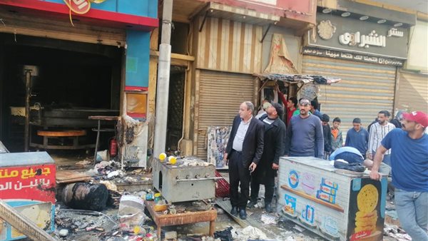 جانب من الحريق