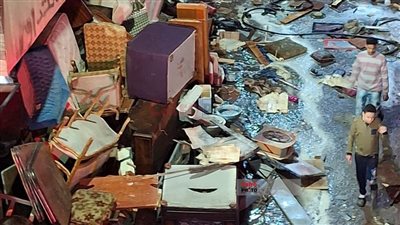 إصابة 7 أشخاص في حريق مخزن بالمنتزه في الإسكندرية